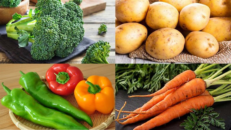 Ingredients for the dish 2 ways to cook broccoli soup with vegetables and cream