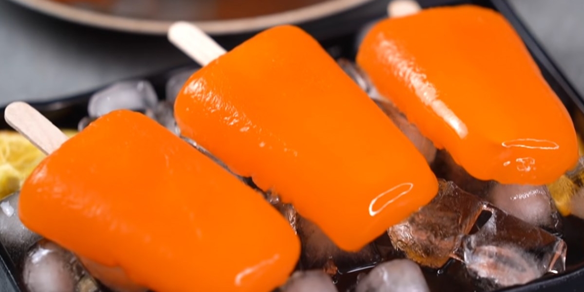2 easy ways to make orange ice cream at home without a blender 09894