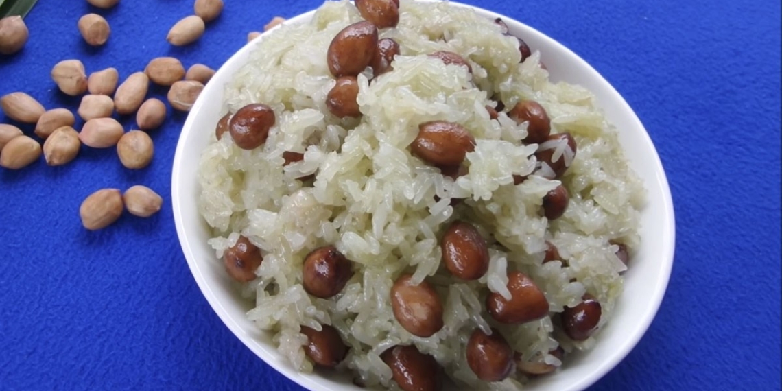 2 ways to cook jasmine rice with sweet scented peanut and salty peanut rice 05253