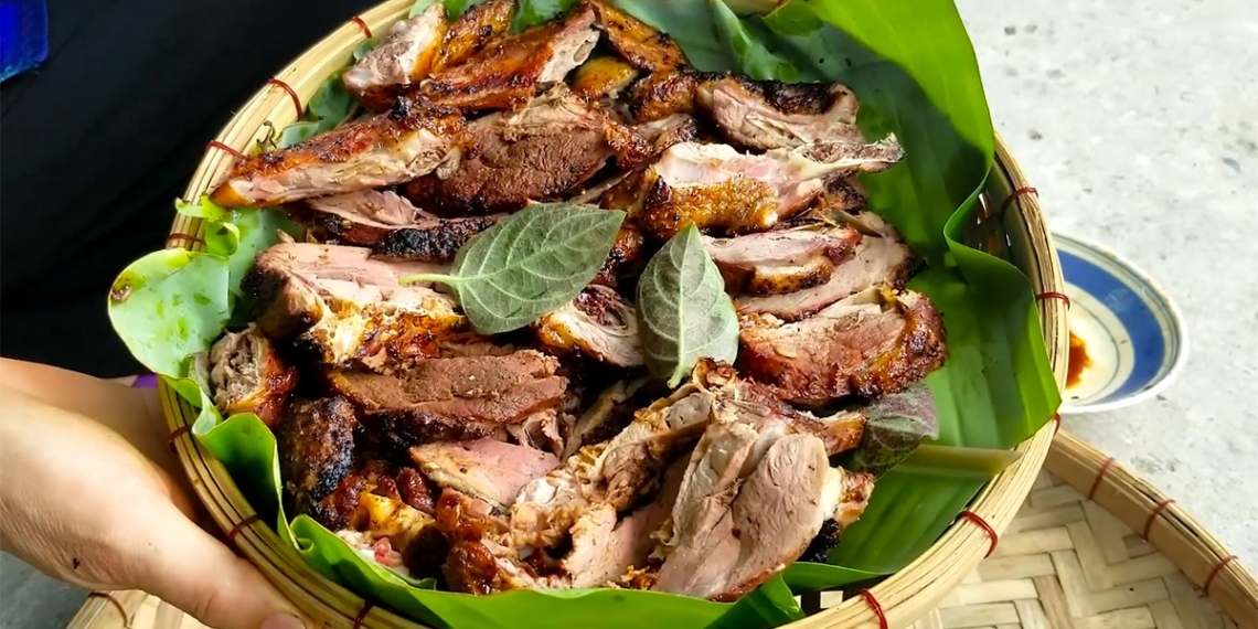 2 ways to make grilled duck with fragrant spices and green pepper 08542