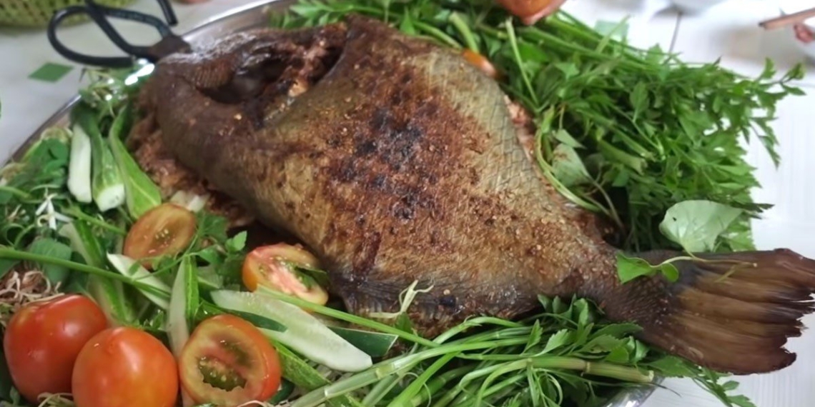2 ways to make grilled salt and pepper catfish and grilled fresh liver cooking delicious 09228