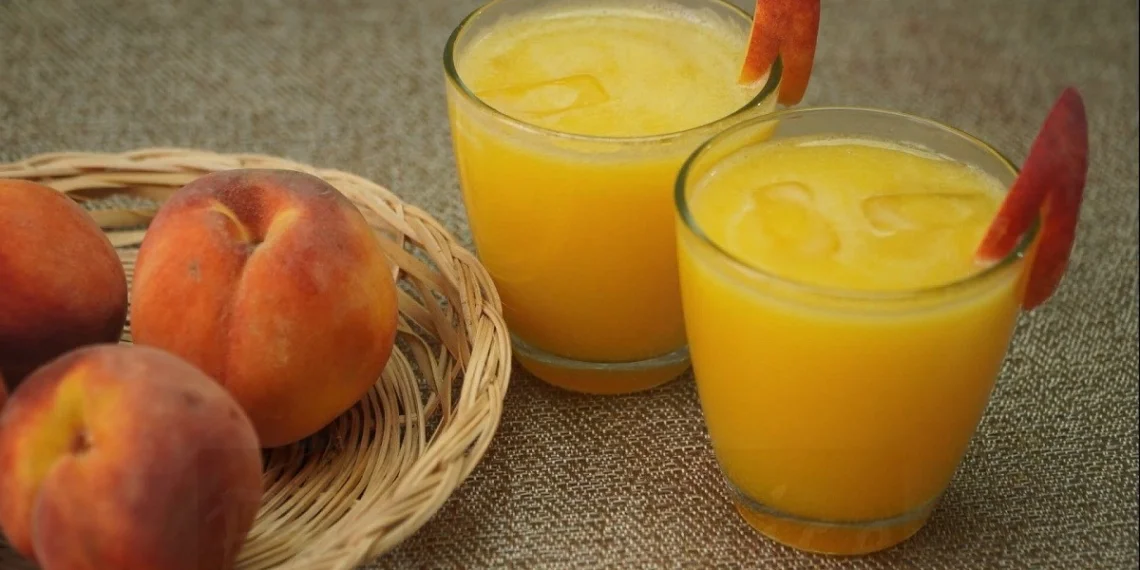 2 ways to make peach juice for weight loss refreshing detox 09966