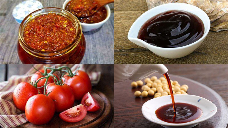 Ingredients for satay hot pot dish