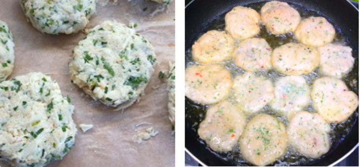 Step 2 Fry the crab cakes Crispy crab cakes