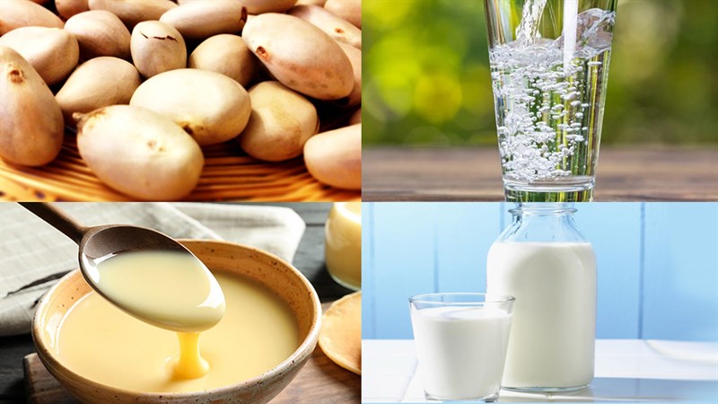 Ingredients for jackfruit seed milk