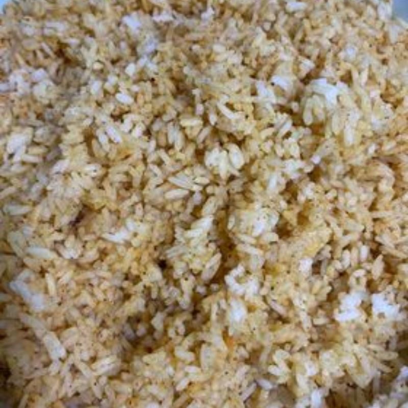 Step 2 Mix the rice for Duck Sausage Fried Rice