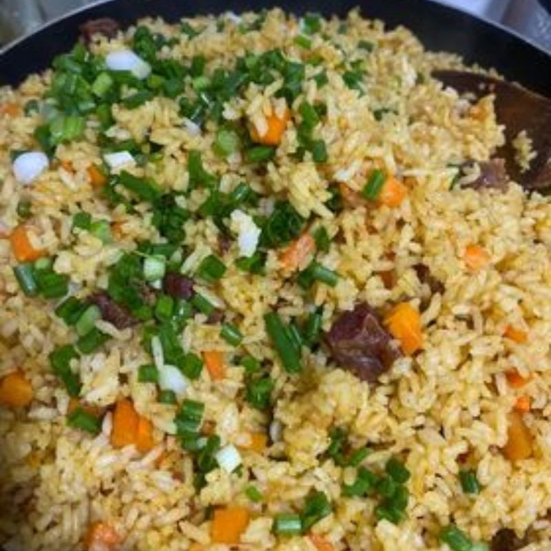Step 3 Fried Rice Fried Chinese Sausage Rice