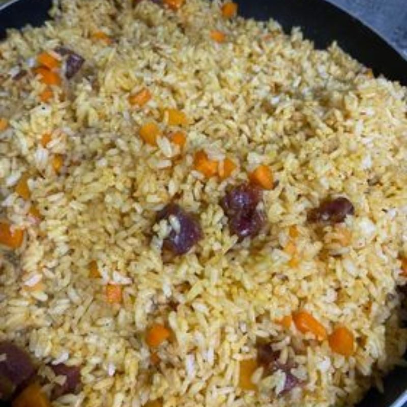 Step 3 Fried Rice Fried Chinese Sausage Rice