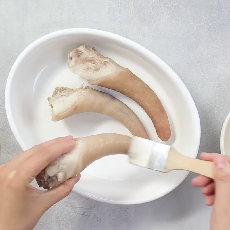 Step 1 Prepare the pork tail Fried Pork Tail with Salted Kumquat