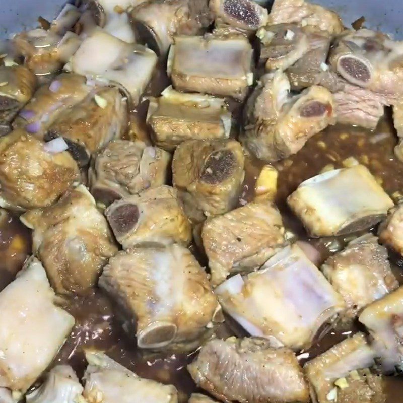 Step 4 Braised ribs Ginger braised ribs
