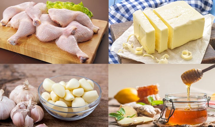 Ingredients for Grilled Chicken Thighs with Garlic Butter and Five-Spice Grilling