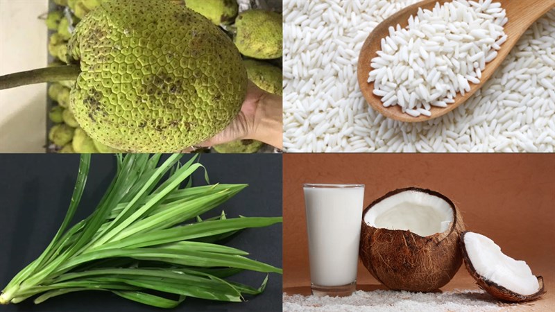 Ingredients for sake glutinous rice dessert