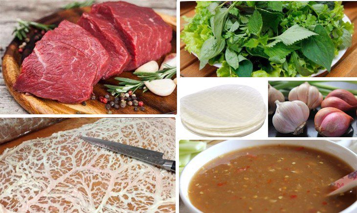 Ingredients for grilled beef with fat