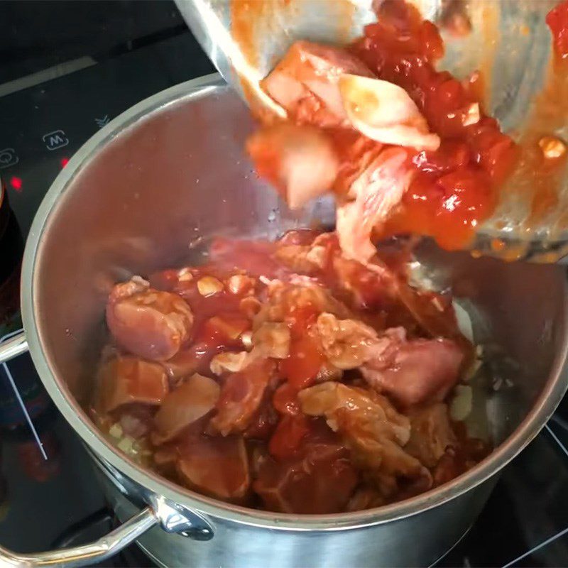Step 4 Cook lagu Pig's tongue cooked in lagu