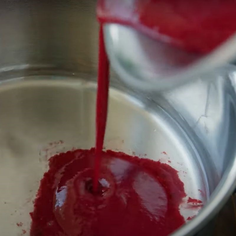 Step 5 Making Raspberry Jelly - Lychee Panna Cotta