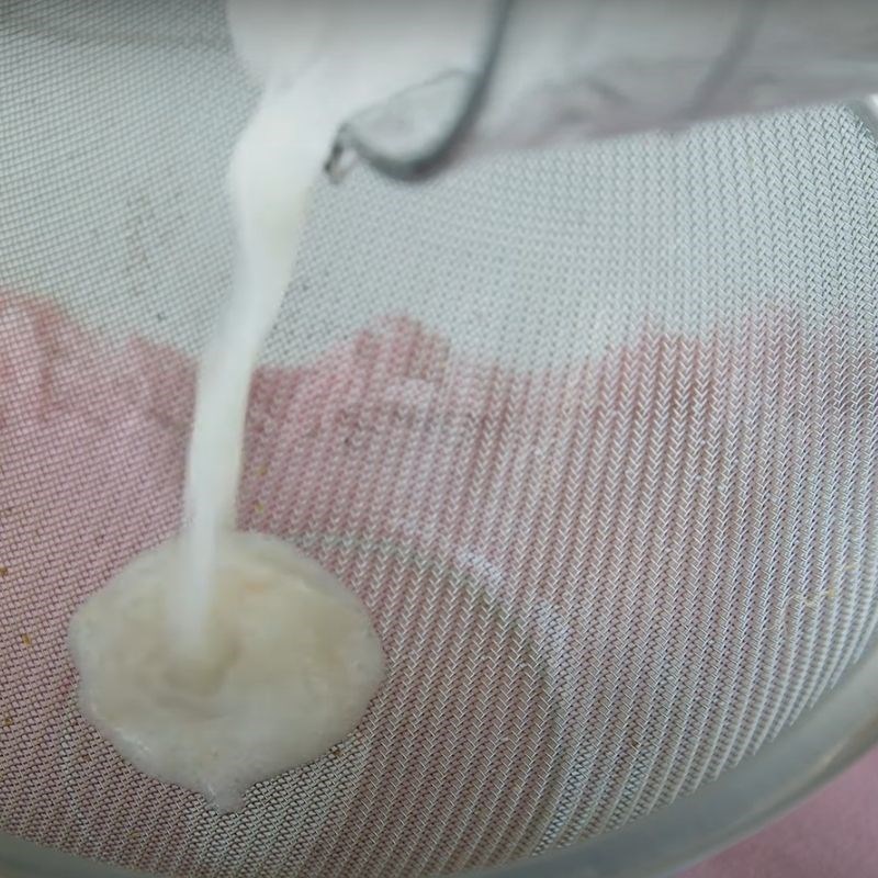 Step 6 Making Lychee Cream Jelly Panna Cotta with Raspberries