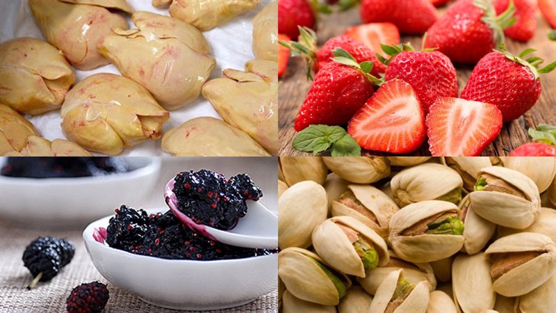 Ingredients for seared goose liver dish