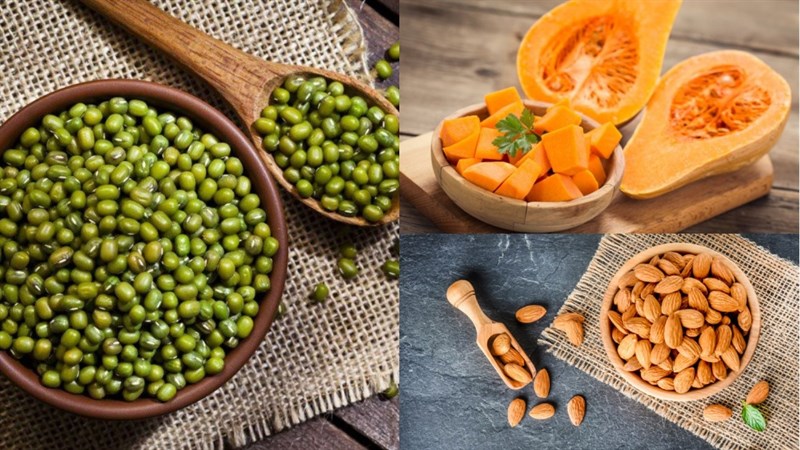 Ingredients for green bean milk using a nut milk maker