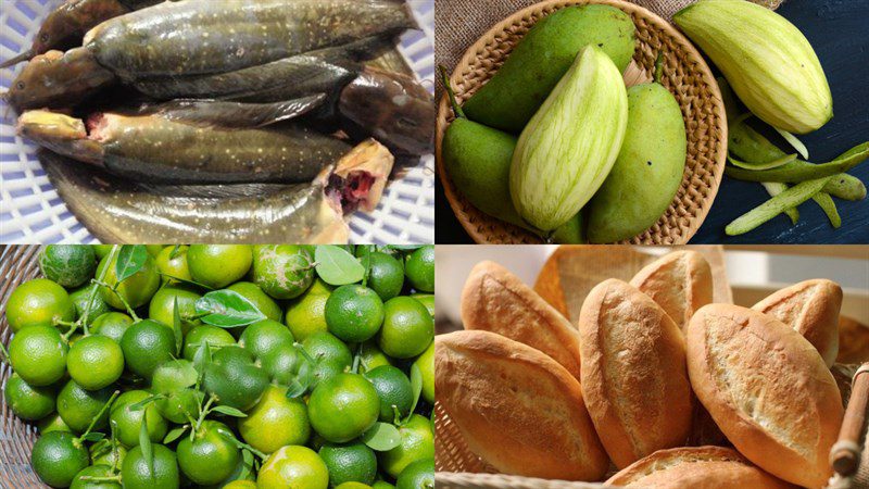 Ingredients for dishes from fish cake