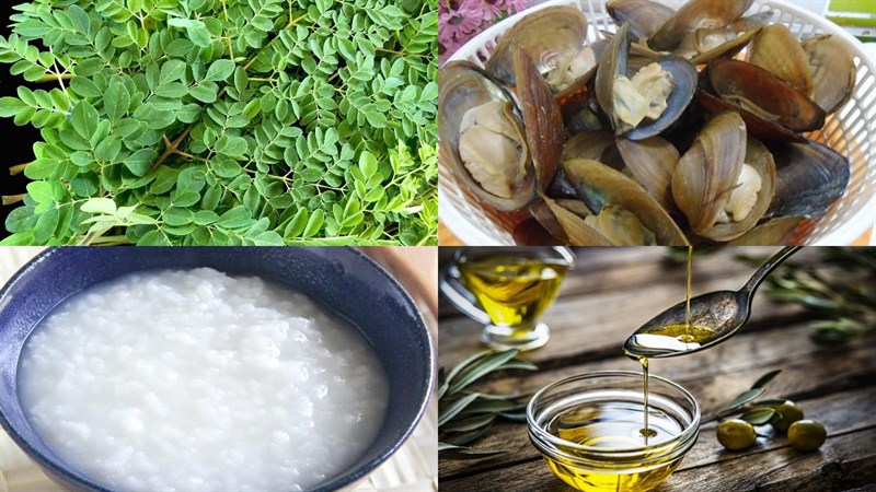 Ingredients for moringa porridge for babies