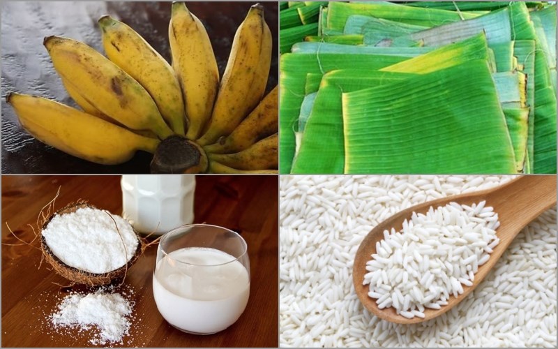 Ingredients for grilled sticky bananas