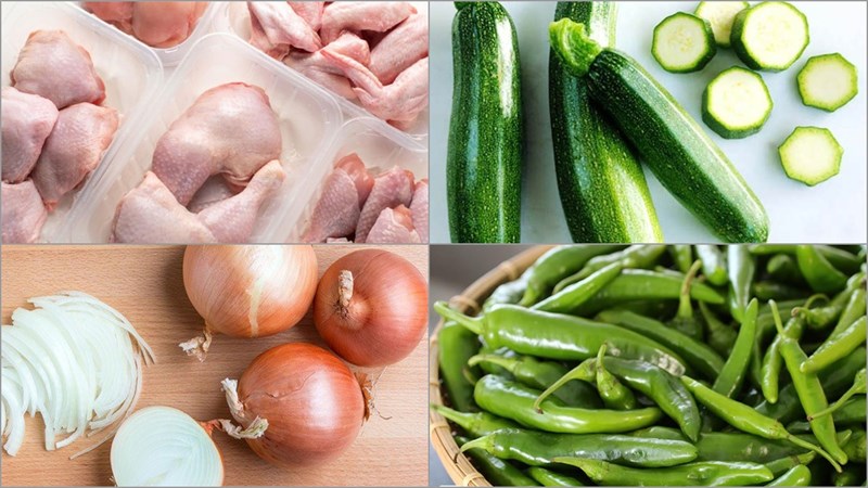 Ingredients for the dish 3 ways to cook chicken noodles