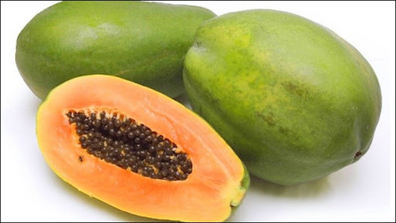 Ingredients for papaya juice