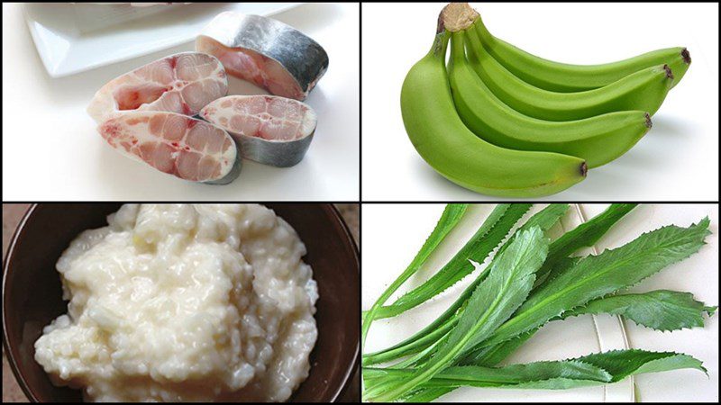 Ingredients for basa fish cooked with fermented rice