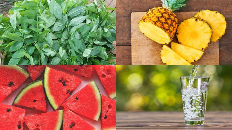 Ingredients for celery juice