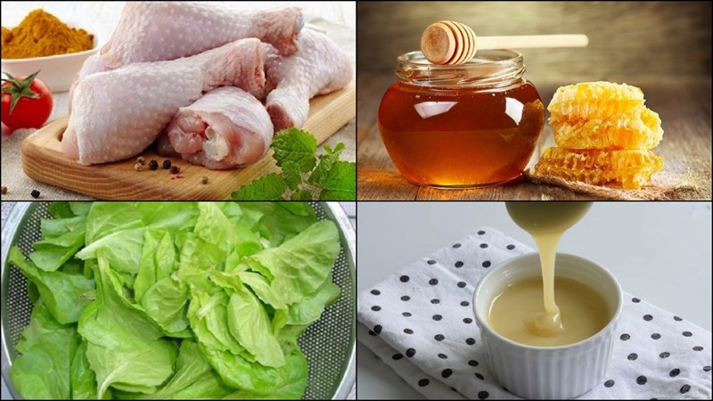 Ingredients for honey fried chicken thighs