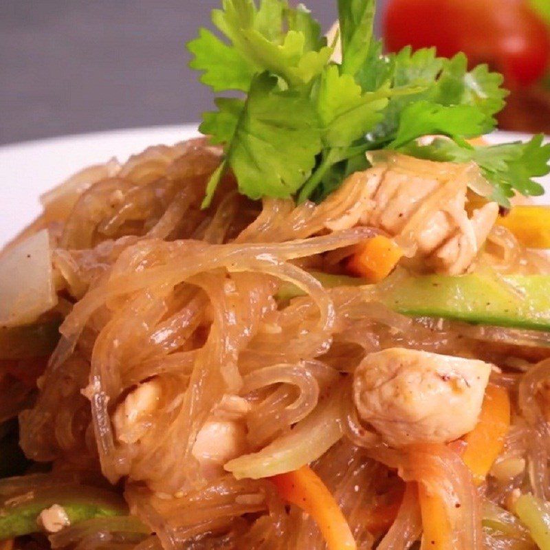 Step 6 Final Product Vegetable chicken vermicelli
