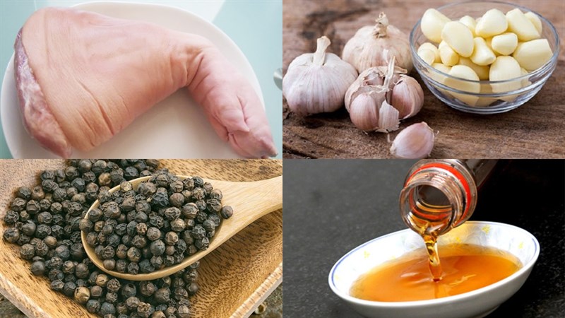 Ingredients for Pickled Pork Knuckles