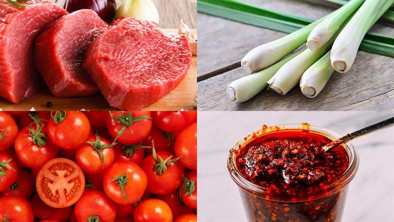 Ingredients for Spicy Satay Beef Hot Pot