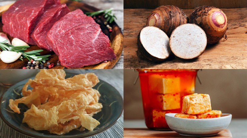 Ingredients for Satay Beef Hotpot