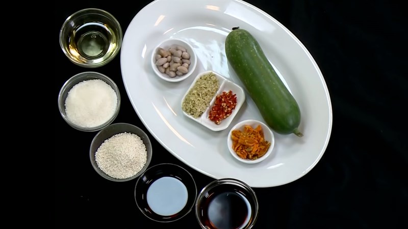 Ingredients for the dish 2 ways to make winter melon stew