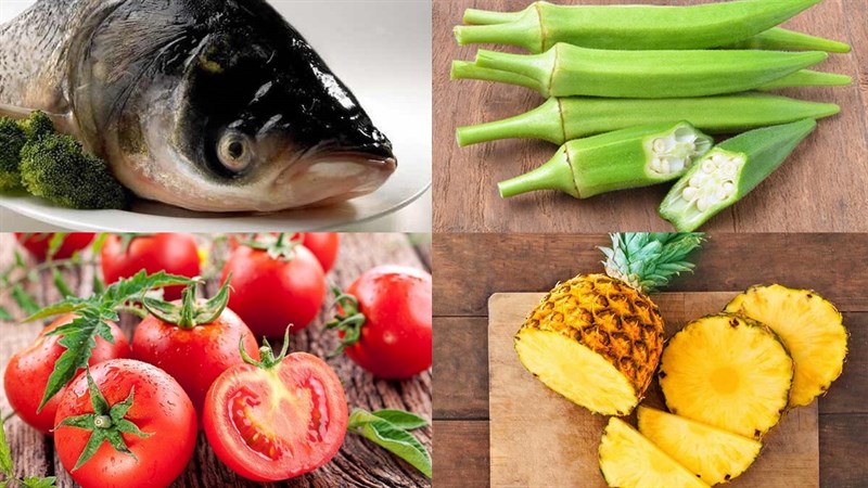 Ingredients for catfish hotpot dish