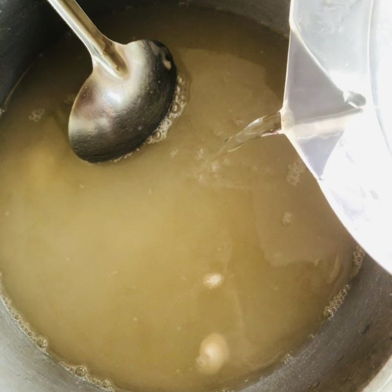 Step 2 Cook aloe vera jelly Aloe vera jelly