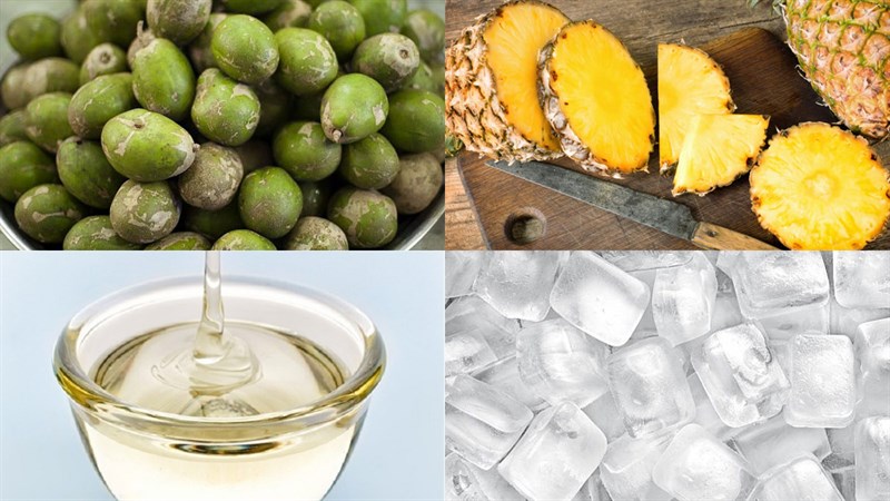 Ingredients for the guava and green mango juice, fragrant green mango juice
