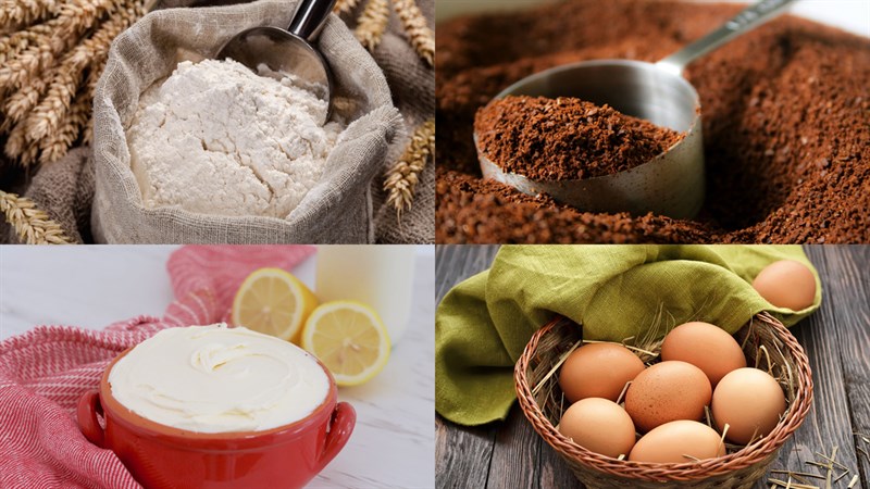 Ingredients for dalgona sugar tiramisu