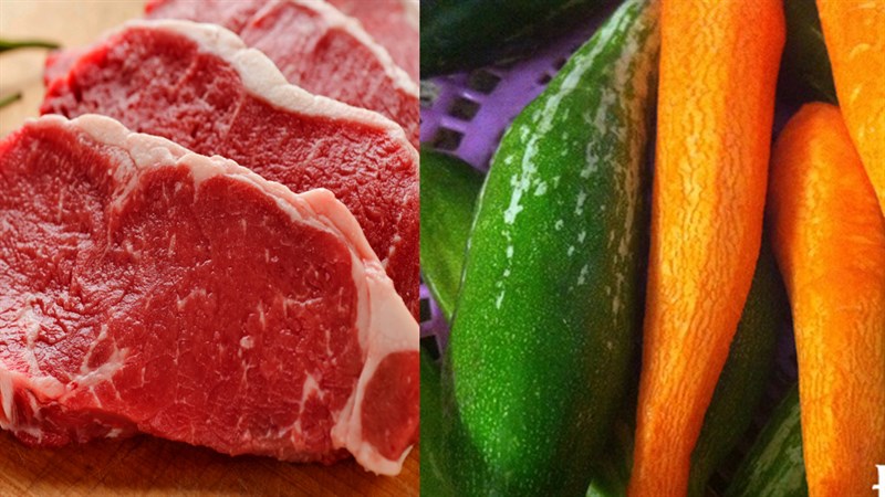 Ingredients for stir-fried Japanese squash with beef and eggs