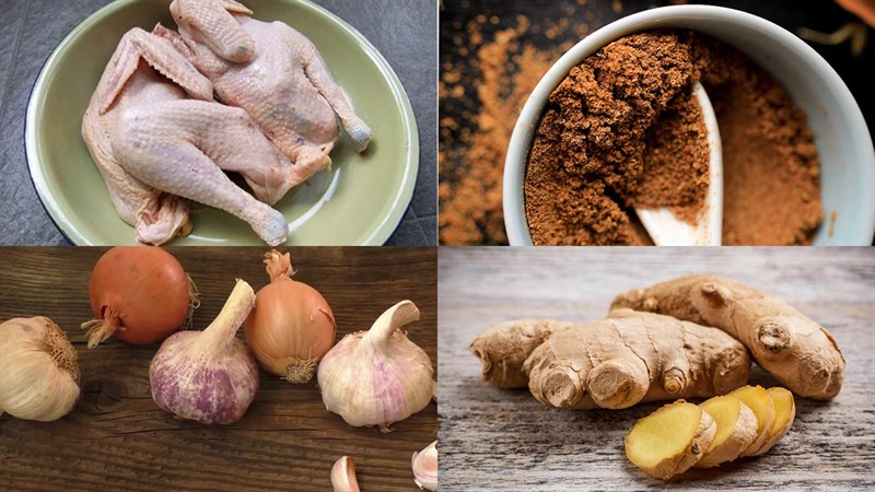 Ingredients for five-spice chicken dish