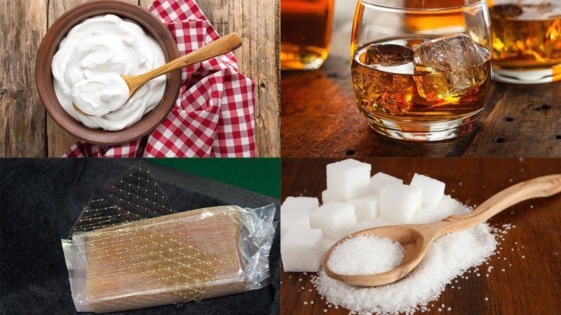 Basic panna cotta ingredients