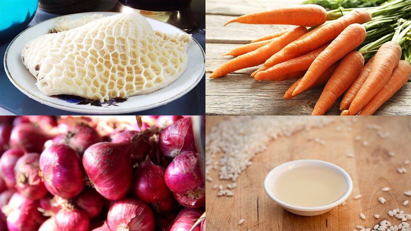 Ingredients for the dish of beef salad