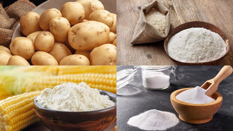 Ingredients for puffy fried potato cake