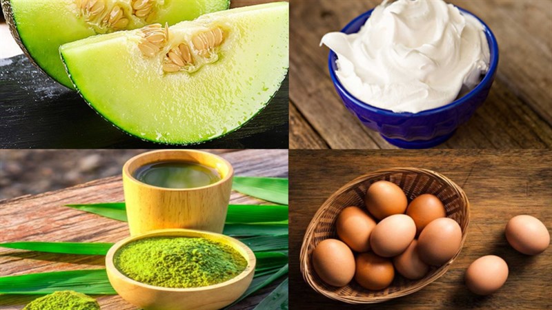 Ingredients for the dish cantaloupe crepe roll