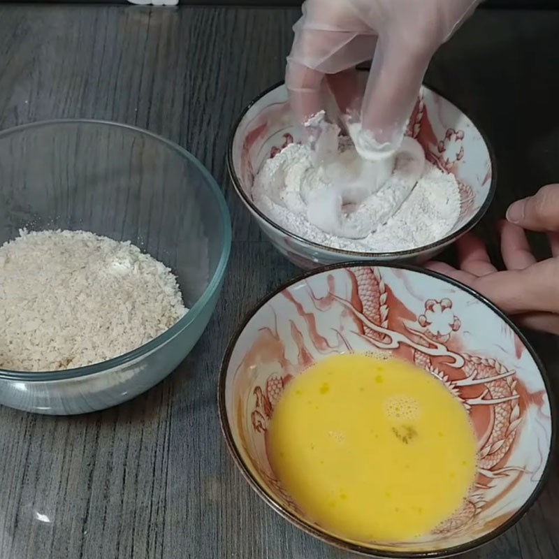 Step 3 Coating the Squid with Batter for Crispy Fried Squid in Air Fryer