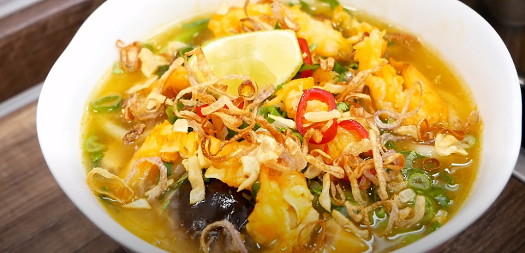 Shrimp bánh canh imitation crab
