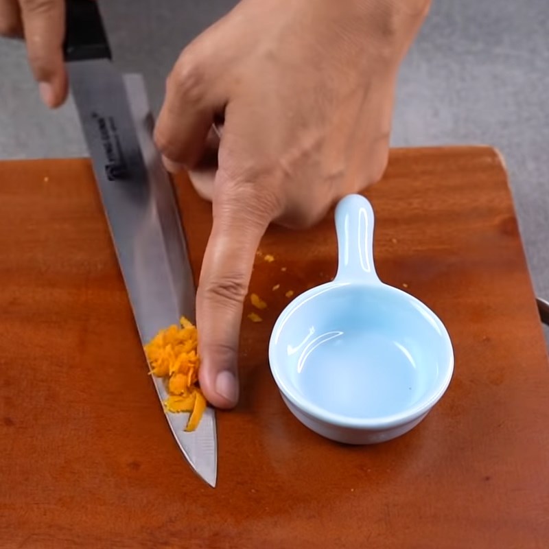 Step 1 Grate the peel and squeeze the orange juice for Orange Ice Cream Bars