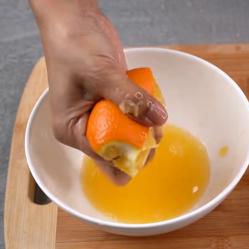 Step 1 Grate the peel and squeeze the orange juice for Orange Ice Cream Bars