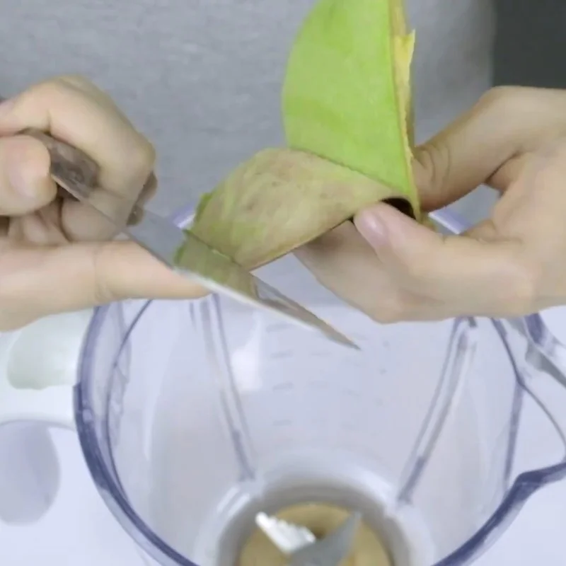 Step 1 Prepare the avocado for Coconut Avocado Ice Cream